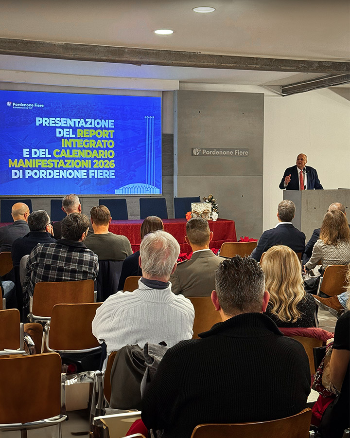 Pordenone Fiere - Presentazione report integrato e calendario manifestazioni 2026